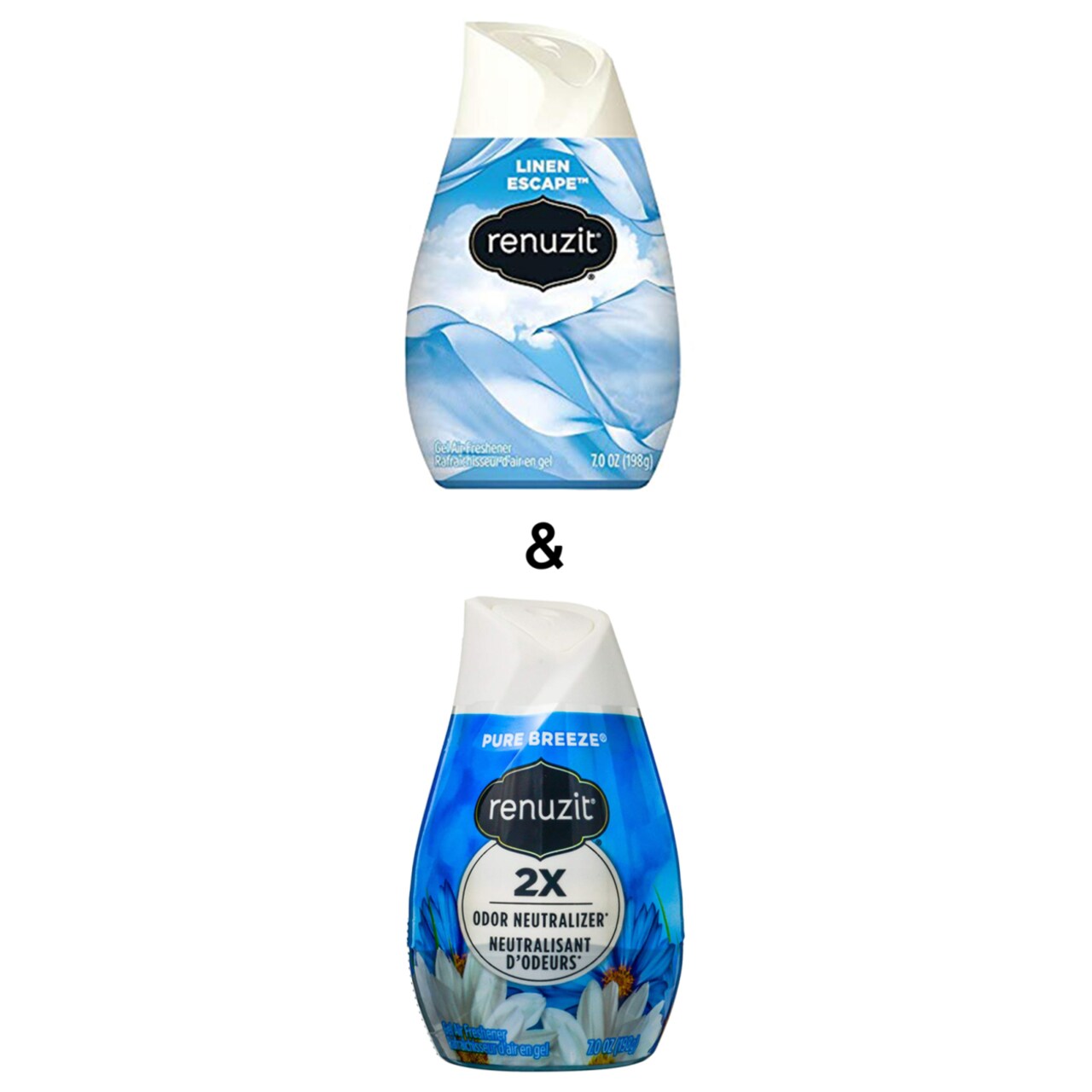 Renuzit Adjustables Air Freshener, Pure Breeze, 7 Ounce By and Adjustables Air Freshener, LINEN ESCAPE, 7 Ounce By